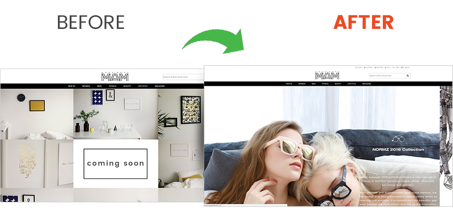 More and more Portfolio – Magento