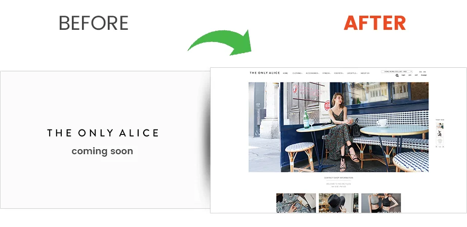 The Only Alice Portfolio– Magento