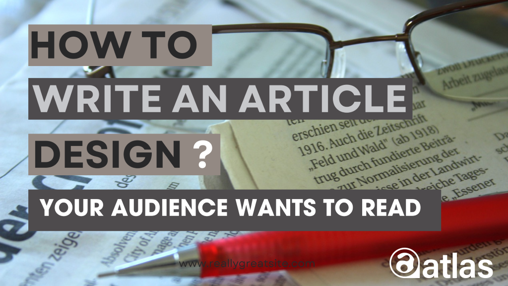 how to write an article